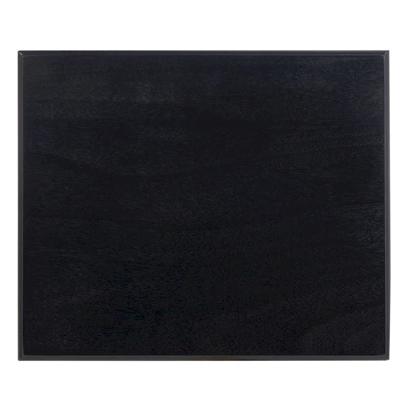 Table d'appoint de ferme avec tiroir et étagère ouverte – Pieds tournés en balustre, 48 cm L x 41 cm P x 66 cm H