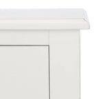 Table d'appoint de ferme avec tiroir et étagère ouverte – Pieds tournés en balustre, 48 cm L x 41 cm P x 66 cm H