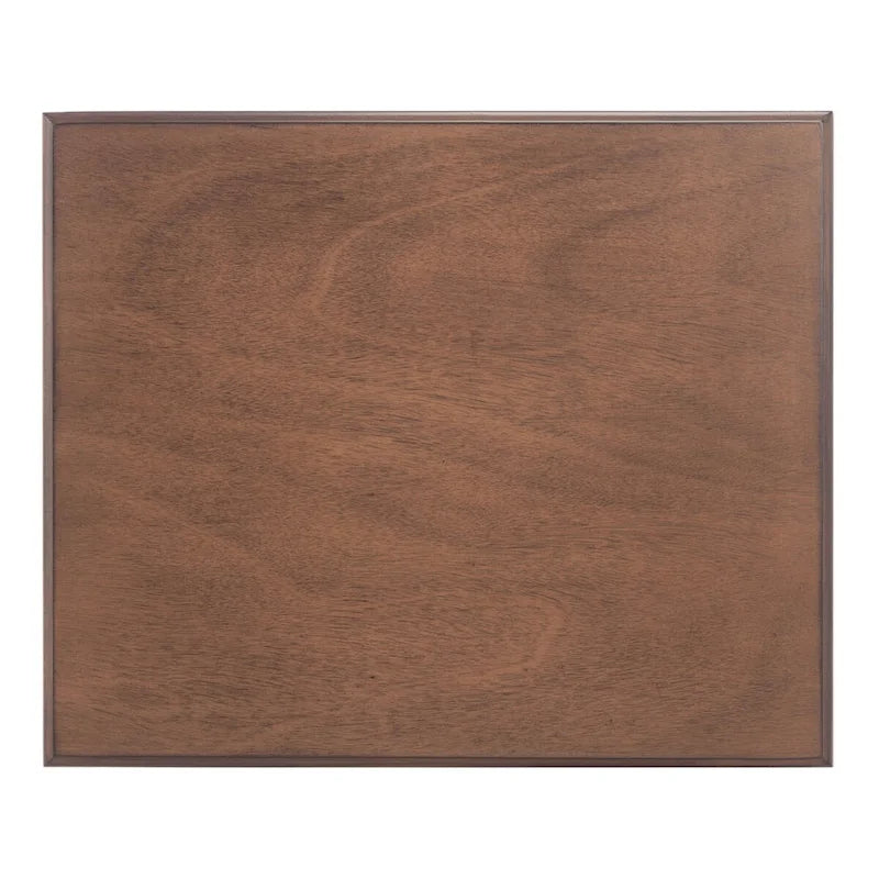 Table d'appoint de ferme avec tiroir et étagère ouverte – Pieds tournés en balustre, 48 cm L x 41 cm P x 66 cm H