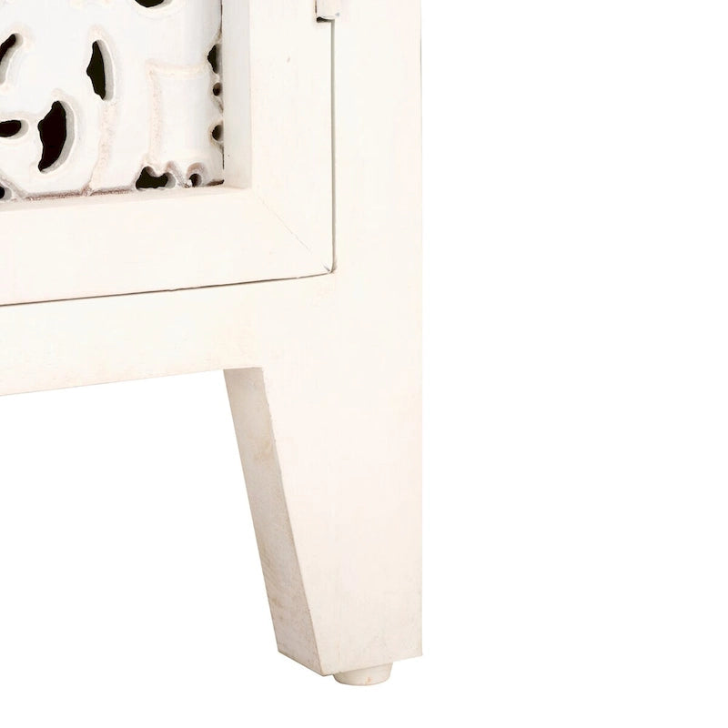 Meuble TV Ciji 2 étagères 2 portes, convient aux téléviseurs jusqu'à 60 po – 55x15x26 po
