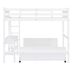 Lit superposé double sur double/double sur double avec bureau
