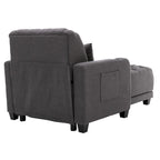 Méridienne inclinable capitonnée – Tissu polyester, Assise en mousse, Capacité 181 kg, 102x145x97 cm