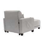 Méridienne inclinable capitonnée – Tissu polyester, Assise en mousse, Capacité 181 kg, 102x145x97 cm