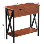 Table d'appoint avec rangement Ledel Flip Top