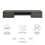 Support mural en bois pour bureau
