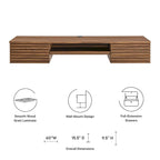 Support mural en bois pour bureau