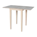 Petite table de salle à manger à abattants de style Shaker – Bois d'hévéa massif, 36W x 22D x 29H po, Plusieurs finitions