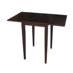 Petite table de salle à manger à abattants de style Shaker – Bois d'hévéa massif, 36W x 22D x 29H po, Plusieurs finitions