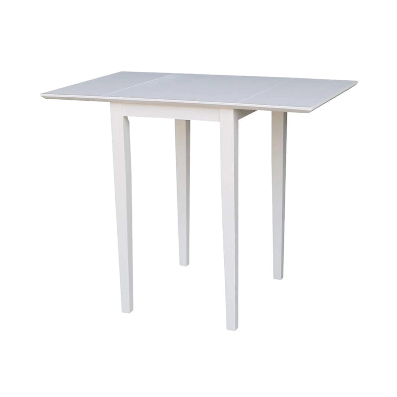 Petite table de salle à manger à abattants de style Shaker – Bois d'hévéa massif, 36W x 22D x 29H po, Plusieurs finitions
