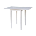 Petite table de salle à manger à abattants de style Shaker – Bois d'hévéa massif, 36W x 22D x 29H po, Plusieurs finitions