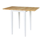Petite table de salle à manger à abattants de style Shaker – Bois d'hévéa massif, 36W x 22D x 29H po, Plusieurs finitions