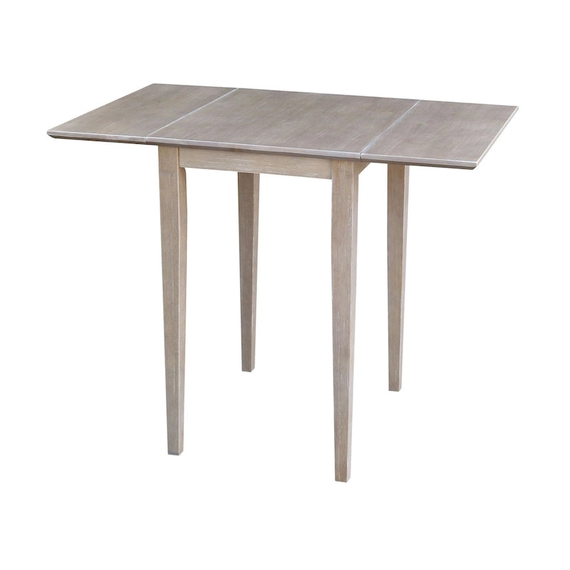 Petite table de salle à manger à abattants de style Shaker – Bois d'hévéa massif, 36W x 22D x 29H po, Plusieurs finitions