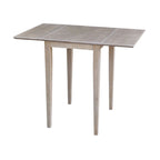 Petite table de salle à manger à abattants de style Shaker – Bois d'hévéa massif, 36W x 22D x 29H po, Plusieurs finitions