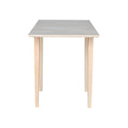 Petite table de salle à manger à abattants de style Shaker – Bois d'hévéa massif, 36W x 22D x 29H po, Plusieurs finitions