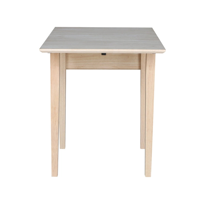 Petite table de salle à manger à abattants de style Shaker – Bois d'hévéa massif, 36W x 22D x 29H po, Plusieurs finitions