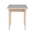Petite table de salle à manger à abattants de style Shaker – Bois d'hévéa massif, 36W x 22D x 29H po, Plusieurs finitions