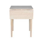 Petite table de salle à manger à abattants de style Shaker – Bois d'hévéa massif, 36W x 22D x 29H po, Plusieurs finitions