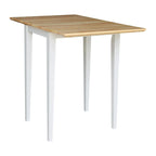 Petite table de salle à manger à abattants de style Shaker – Bois d'hévéa massif, 36W x 22D x 29H po, Plusieurs finitions