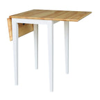 Petite table de salle à manger à abattants de style Shaker – Bois d'hévéa massif, 36W x 22D x 29H po, Plusieurs finitions