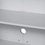 Bahut avec grand espace de rangement et poignées métalliques