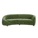 Canapé moderne incurvé 4 places en tissu