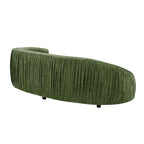 Canapé moderne incurvé 4 places en tissu
